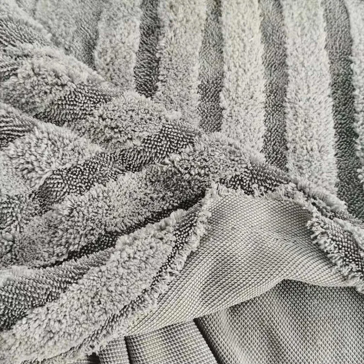 Strip The Fabric One By One For Amazon Hot Sale Premium single Layer Twisted Loop Microfiber Car Drying Towel In Roll Fabric