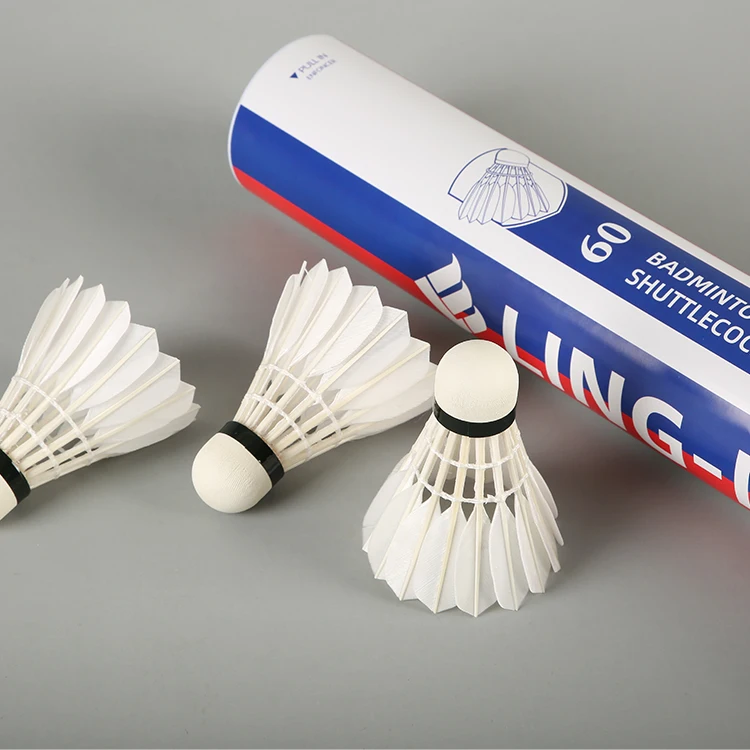 Most Durable Top Quality Professional play All Round Pure White Feather Badminton Shuttlecock