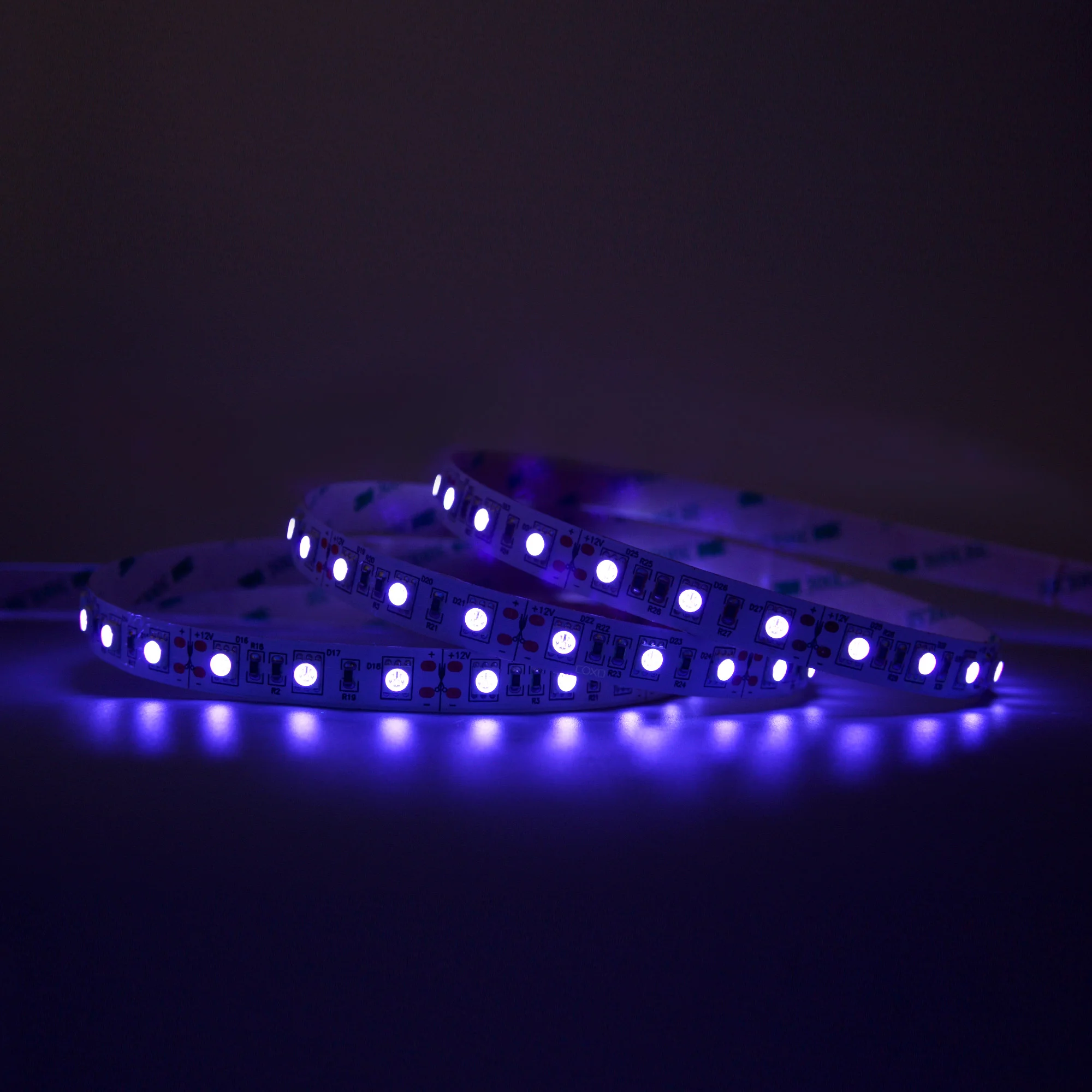 smd 5050 led strip 12v 390-400 nm spectre 60leds/m 12W/M for Security 12W/M 2OZ pcb high brightness led strip lights