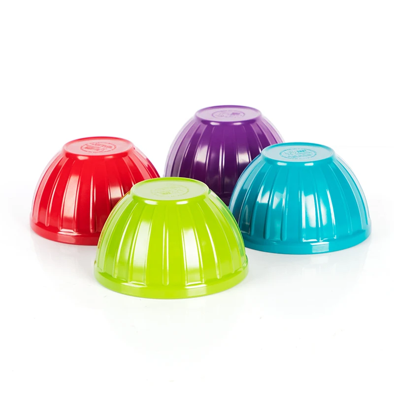 Нестандартная конструкция меламина на открытом воздухе 4 Пикник миски с крышками