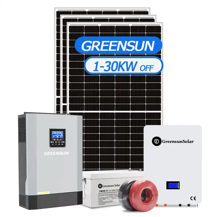 Wholesale Price Solar Energy Storage System 5KW 10Kw  20Kw Off-Grid with Grade a Solar Panels and Battery