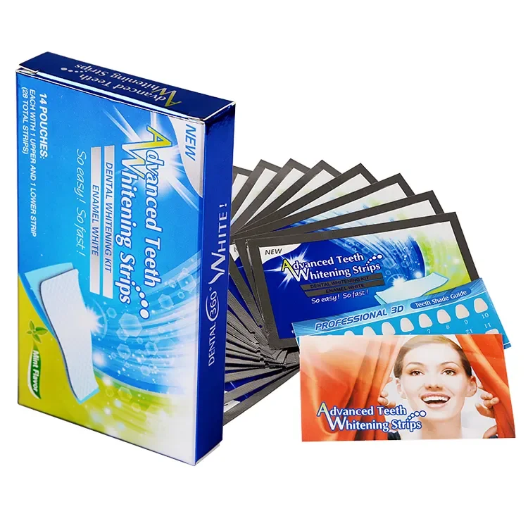 Mint Flavored 35% Carbamide Peroxide Tooth Whitener Strip Home Use Teeth Whitening Remedy for Removing Coffee Stains