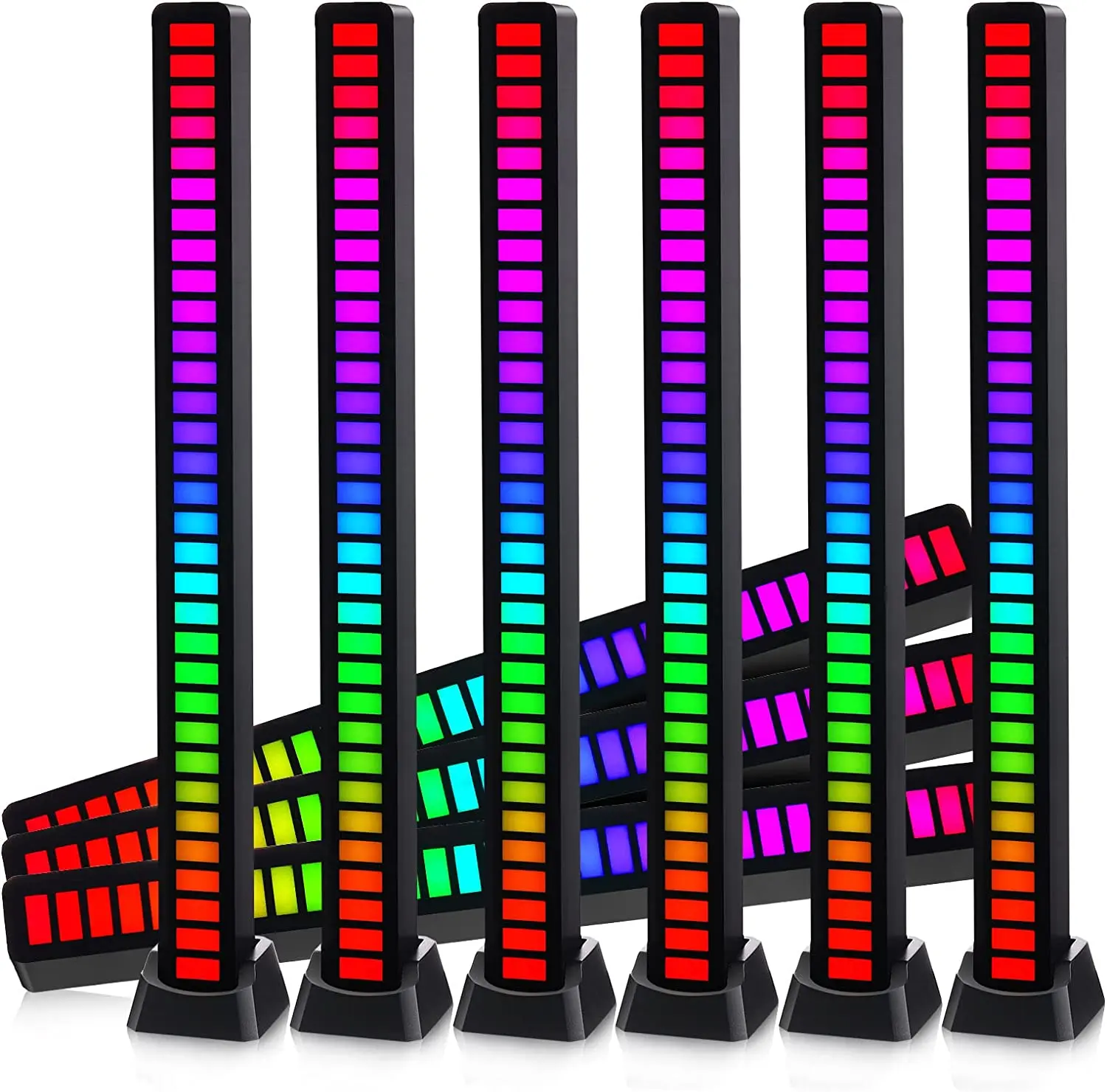 Best Price Motion Mode Colorful Voice-activated Pickup Sound Control Levels Car Rhythm Recognition Audio LED RGB Music Lights