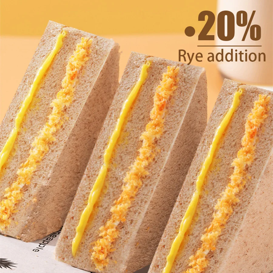 Hot Selling Soft Meat Floss Stuffed Sandwich Packed Bread  Breakfast Toasts Sandwich