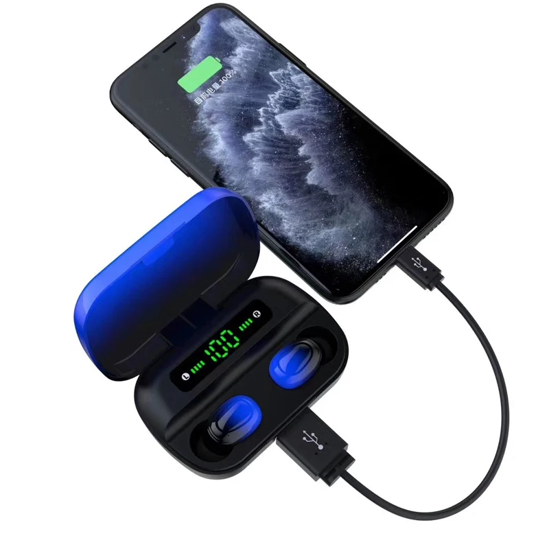 fancy gadgets Waterproof Portable Automatic Switcher fone de ouvido Bt Wireless Earbuds