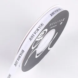 High Quality Custom Logo Just You Bouquet Ribbon Colorful Polyester Satin Ribbon For Gift Packaging