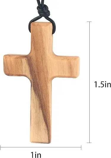 custom orthodox wood cross nature wooden cross pendant gift wooden cross necklace