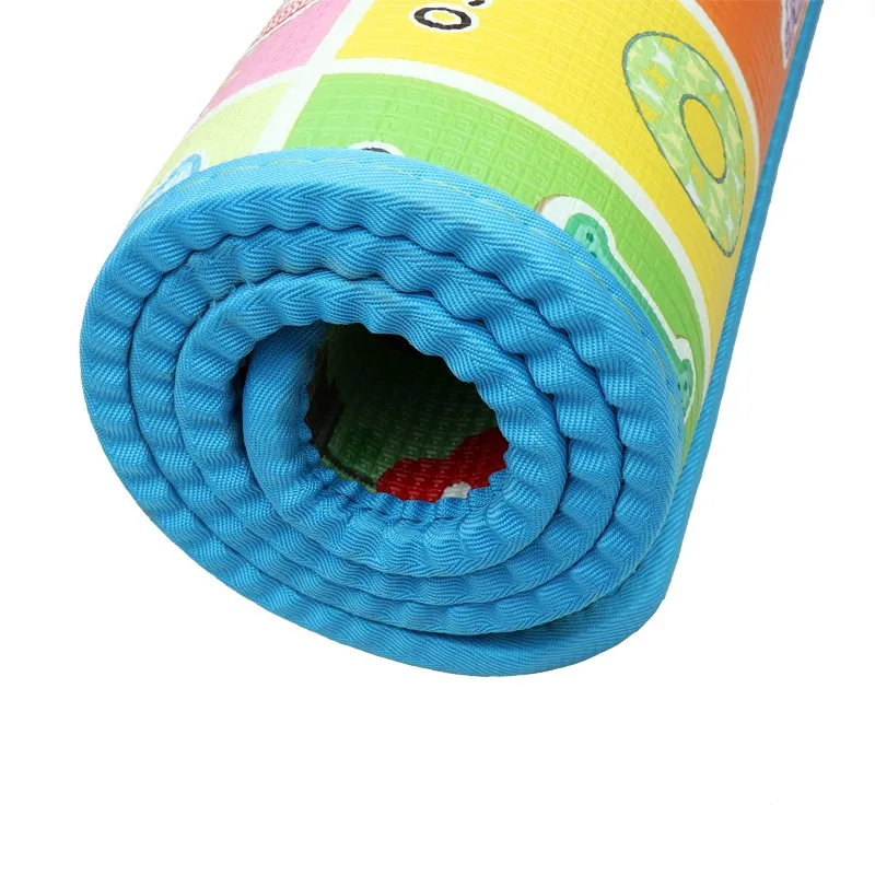 
Eco Friendly Thicken Soft Waterproof Non-Toxic Baby Play Mat Colorful Cartoon Double Sides Large XPE Baby Play Mat 