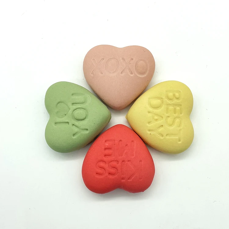 dog biscuit manufacture customizable dog food crunchy and delicious love shape biscuit dental treats snacks for training