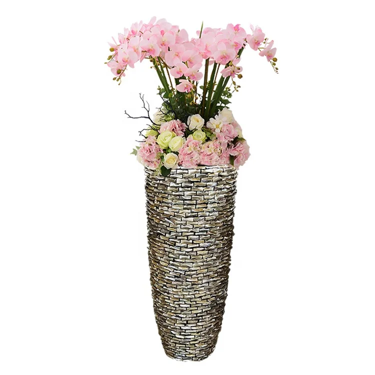 European Sea Shell Planters Mother Of Pearl Big Shell Vase for Home and Shop Decoration