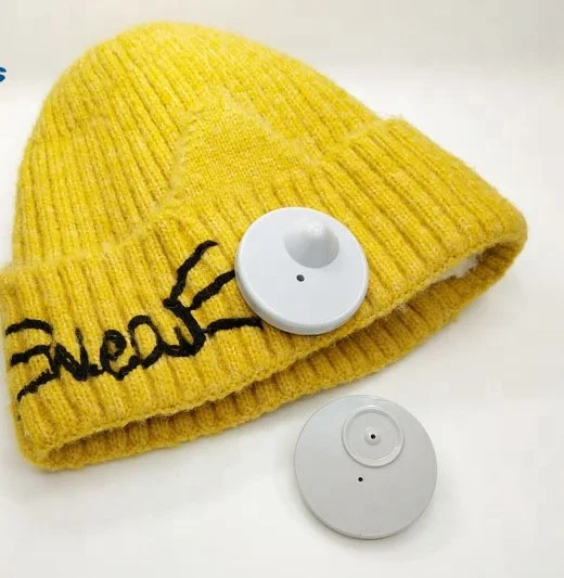 Eccentric Circle Security Hard Tag Plastic EAS RF R50 8.2mhz Super Sensor Remove Clothing Alarm Hard Security Tag With Pins