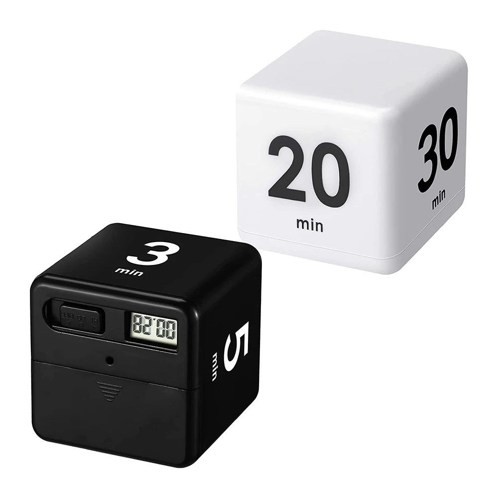 Kitchen Gym Kids Study Portable 60 Minute Time Alarm Flip Digital Cube Timer