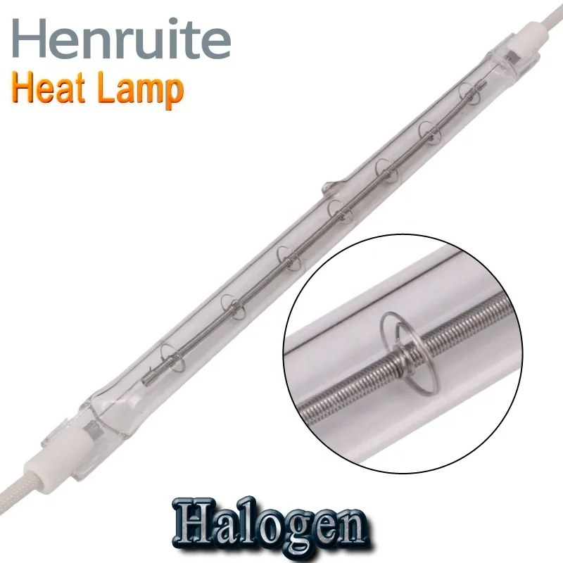 300W 535mm R7S Clear Quartz Halogen Infrared Heat Lamp CE Certified for Infrared Sauna/Cabins body care