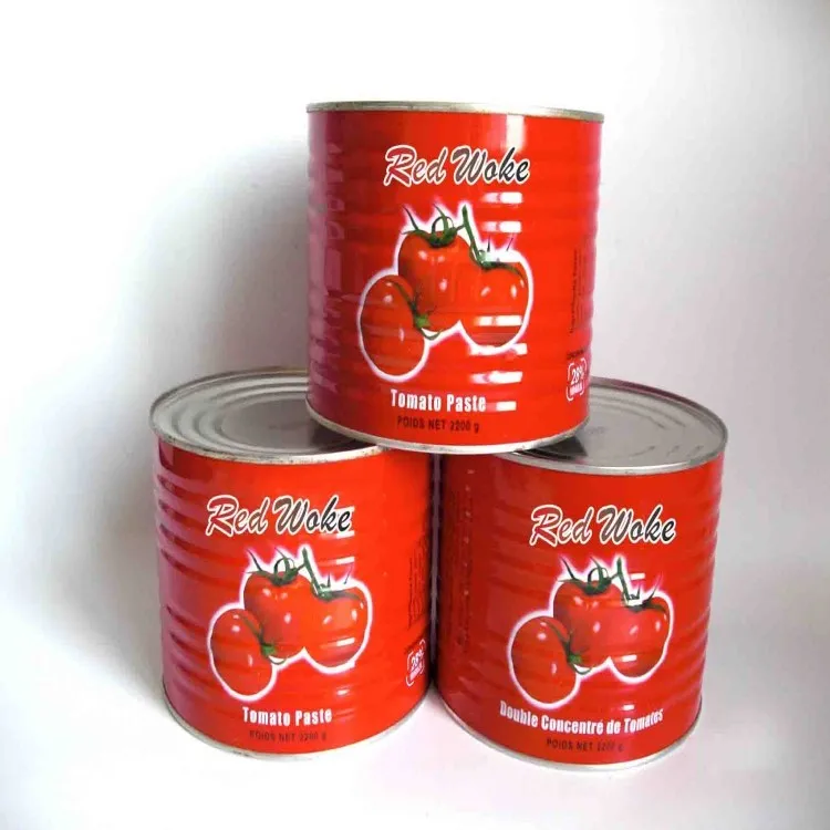 ProductionSupplier 210g tomato paste tin cans for tomato paste canned tomato paste