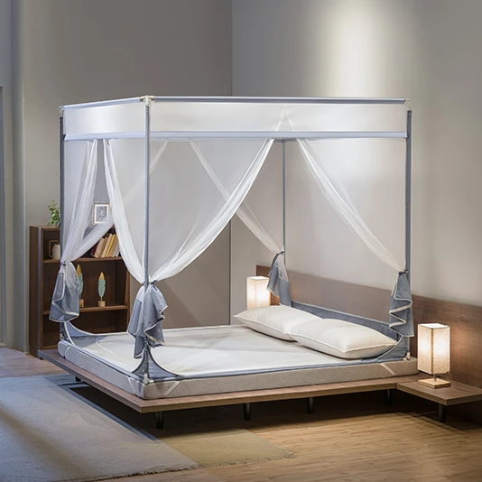 Простота установки и мытья всплывающей сетки для кровати, палатка с нижней складной дизайн, навес для спальни, уличная москитная сетка