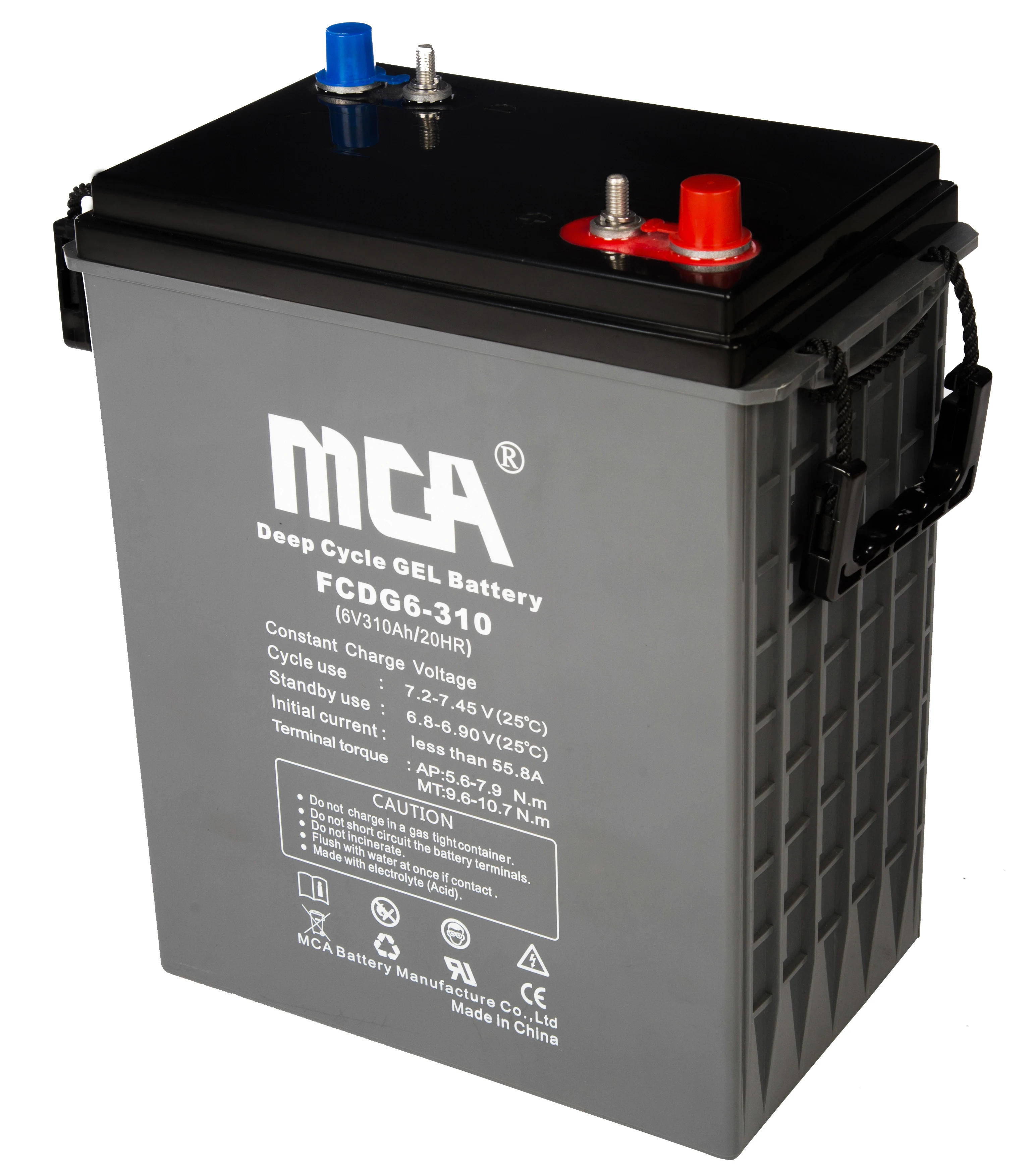 high quality 6 volt 220ah agm deep cycle lead acid battery for solar system