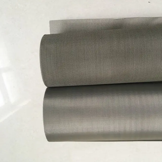 Food grade 304 316  ultra fine 25 50  90 micron flexible stainless steel wire sieve filter mesh screen