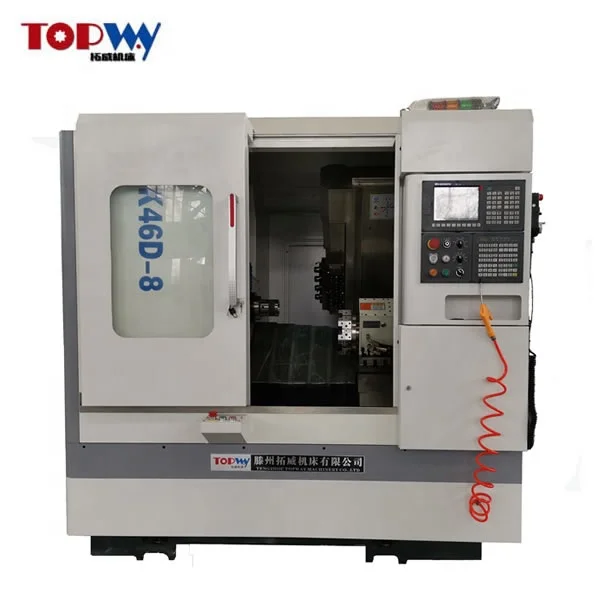 
CK46D 8 China CNC Slant bed Living Tool Lathe Machine price 