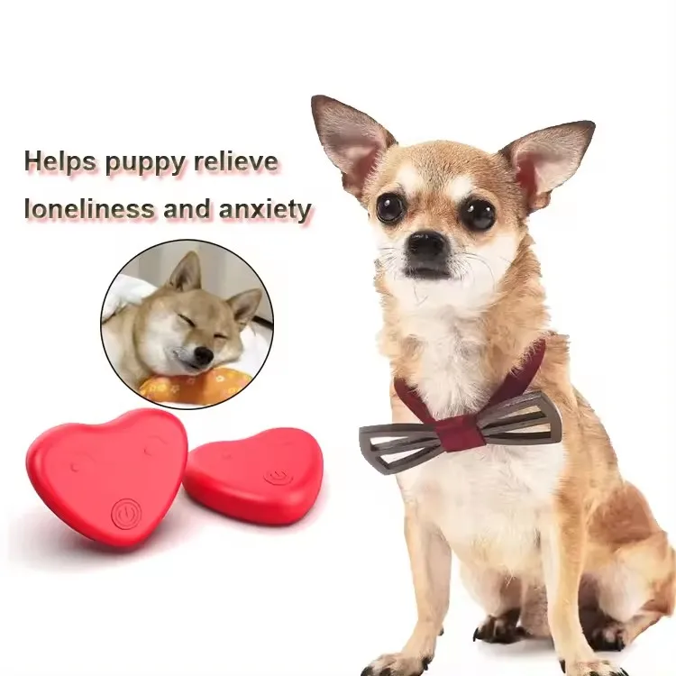 New Interactive Plush Pet Toy with Sustained Heartbeat Movement Dog Toy that Vibrates for Cats