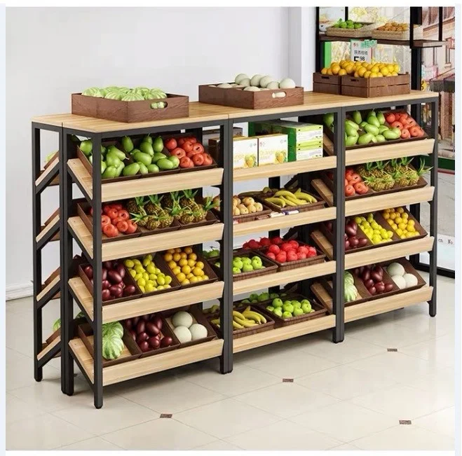 Best Products Shopping Display Rack Wood  Plate Finished Fashionable Style Display Shelf