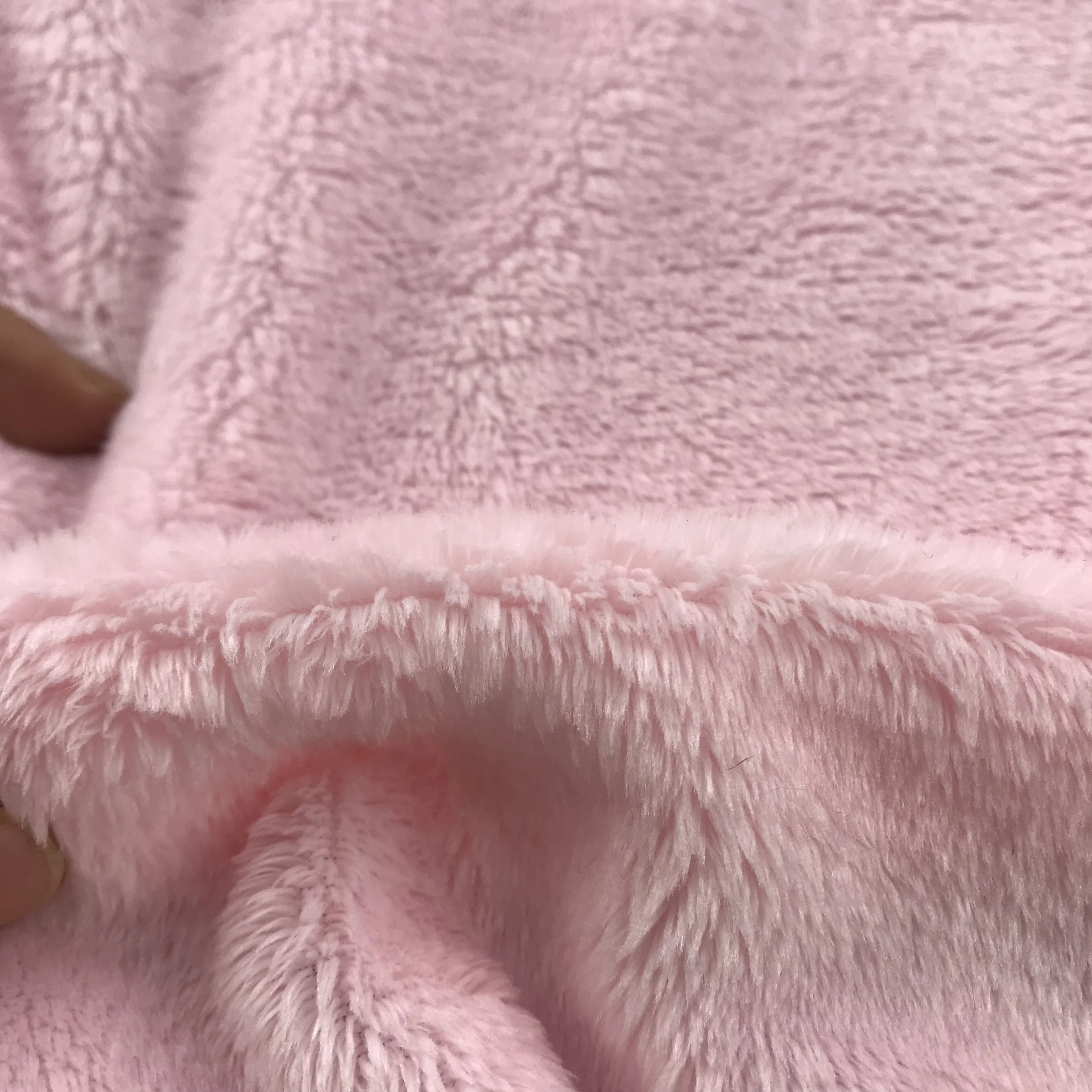 
5mm hot sale bedding home textile polyester knitted toy microfiber minky fabric 
