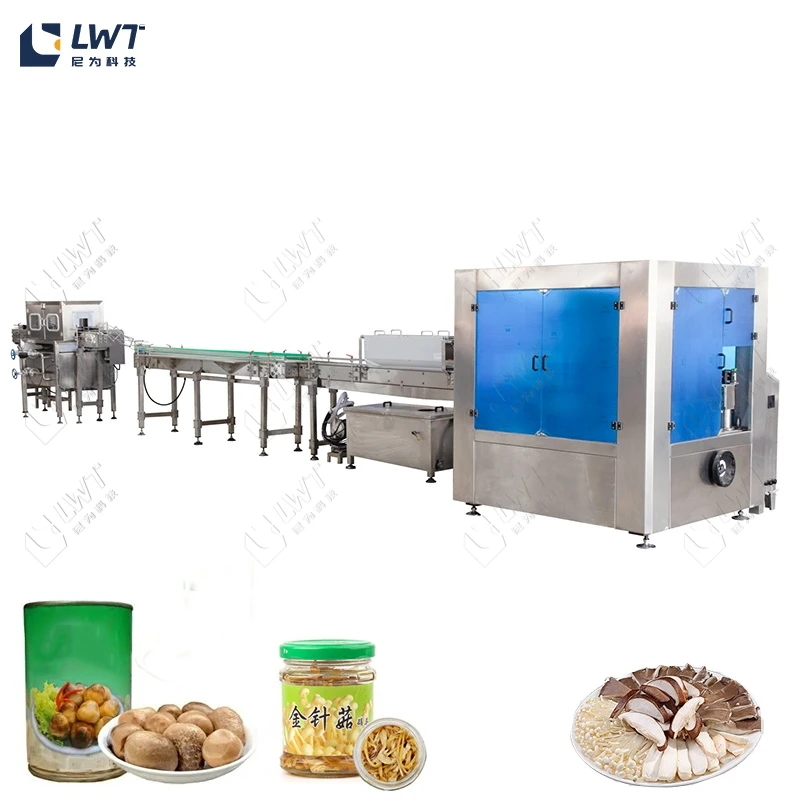 Automated Canned Mushroom Processing and Packaging Equipment Essential Food Processing Lines Machine
