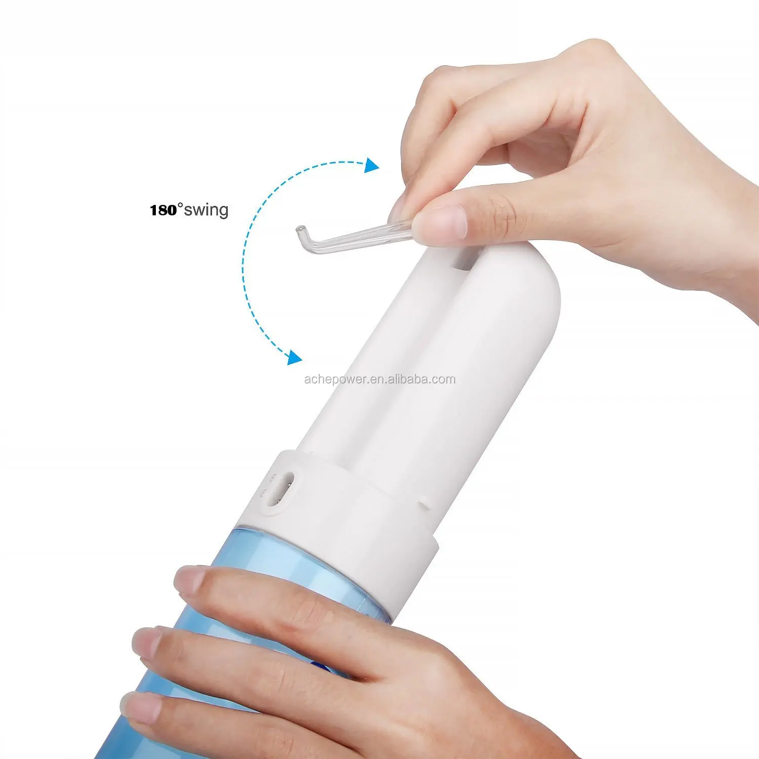 Foldable High Pressure Water Flosser Jet Oral Cleaning Irrigator Travel Kit