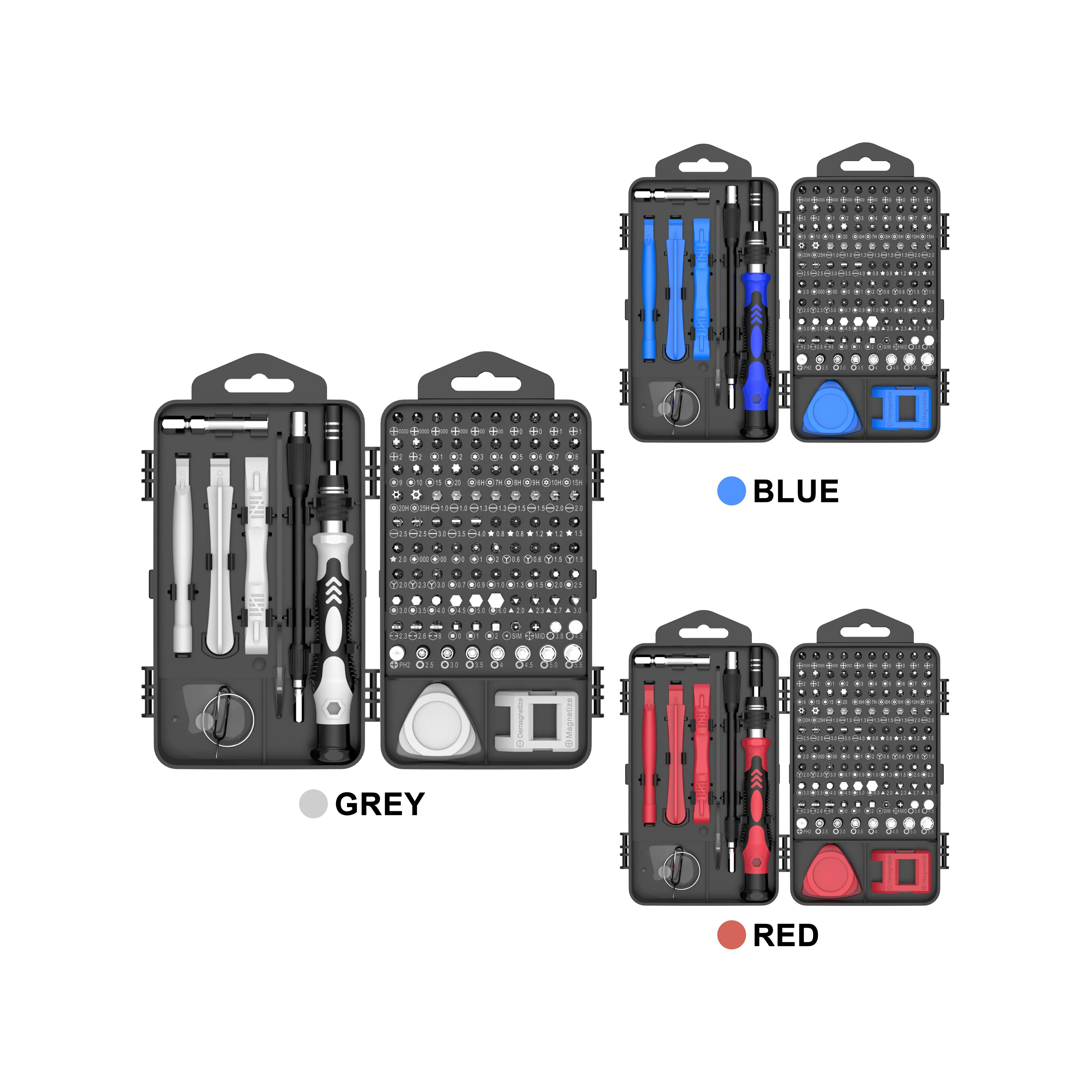 OEM ODM Repair Tool 117 In 1 Screwdriver Set Multipurpose For Electronics PC, Tablet, PS4, Xbox, Nintendo, Game Console etc