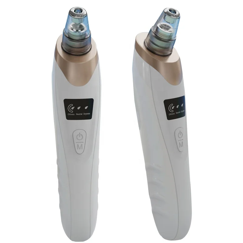 Black Home Use Electric Vacuum Suction Skin Care Device Blackhead Pimple Removal Facial Deep Spots Pore Acne Cleaner