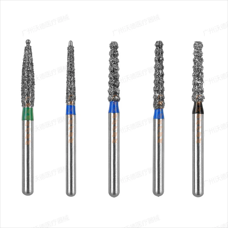 Factory Direct Sales High Speed Dental Diamond Bur for Broken Crown 10pcs/pack Sharp and Wear-resistant