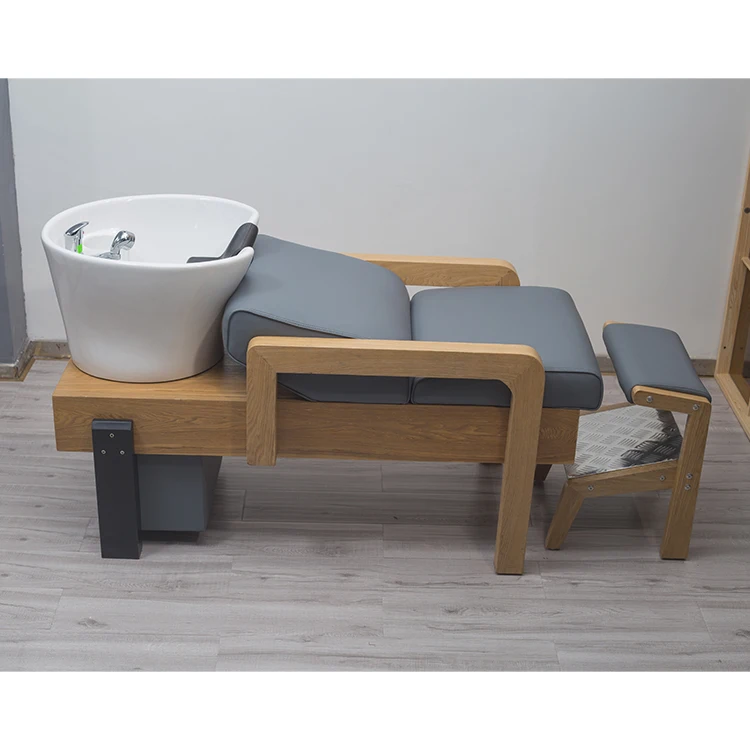 hair salon furniture set shampoo bed shampoo bowl backwash unit