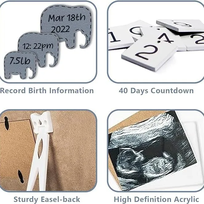 Newborn birth milestone photo commemorative wooden photo frame bedroom decoration photo frame