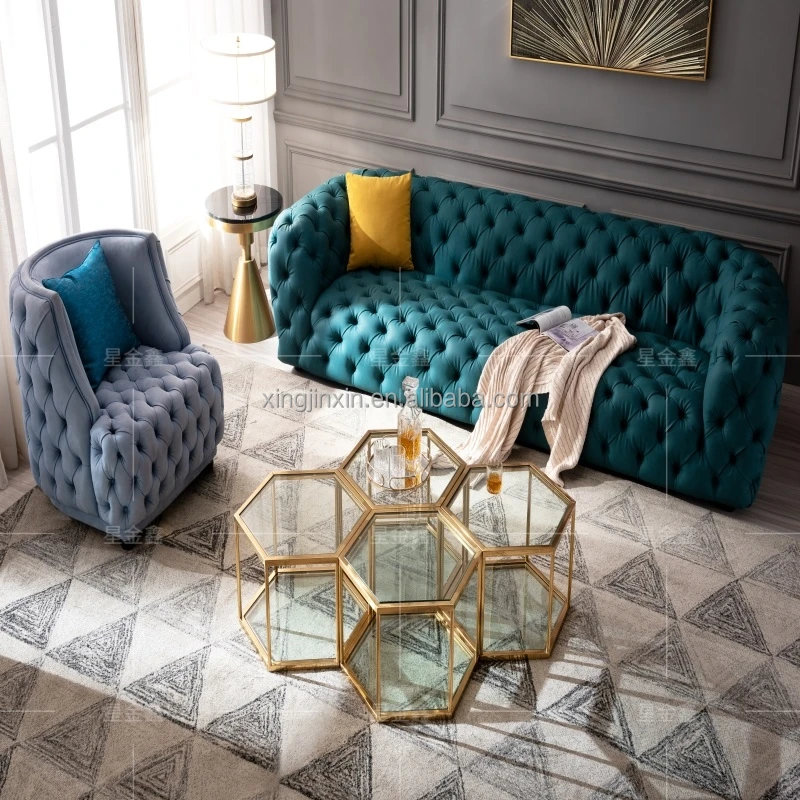 glass modern   set  mirror  coffee  table  Interior simple contemporary design good price