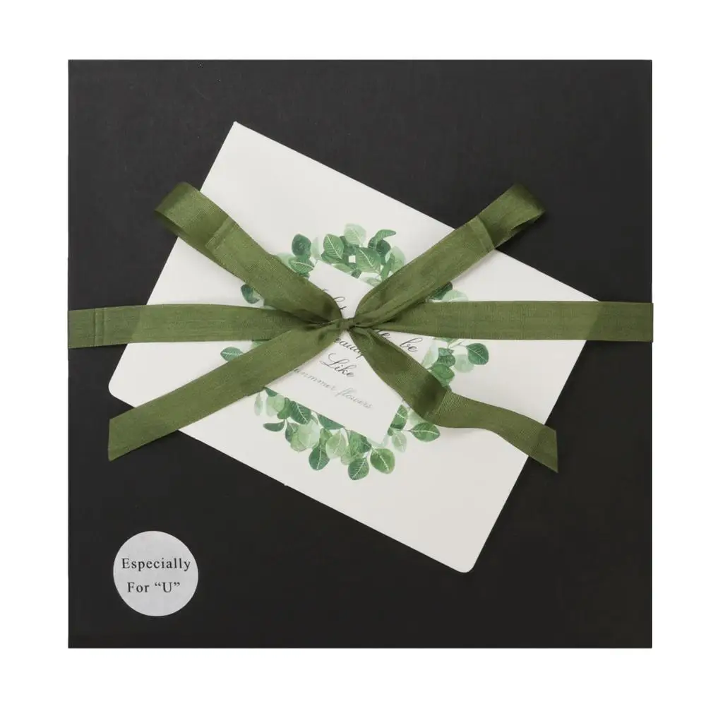 Оптовая продажа, ширина 3/8 дюйма, оливковая зеленая лента из 100% чистого шелка для приглашения на свадьбу