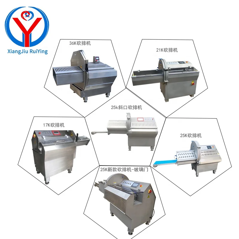 Automatic frozen meat slice slicer mutton beef roll cutter machine bacon slicing sausage cutting machine