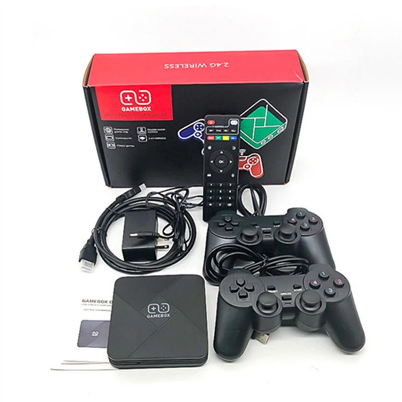 GAMEBOX G5 WiFi 4K HD Super X Console 51000 Retro Classic Game Mini TV Box Video Player Wireless Controller (1600263385436)