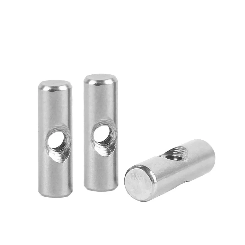 Hardware Custom Slotted Furniture Dowel Nut Insert Stainless steel Barrel Nut