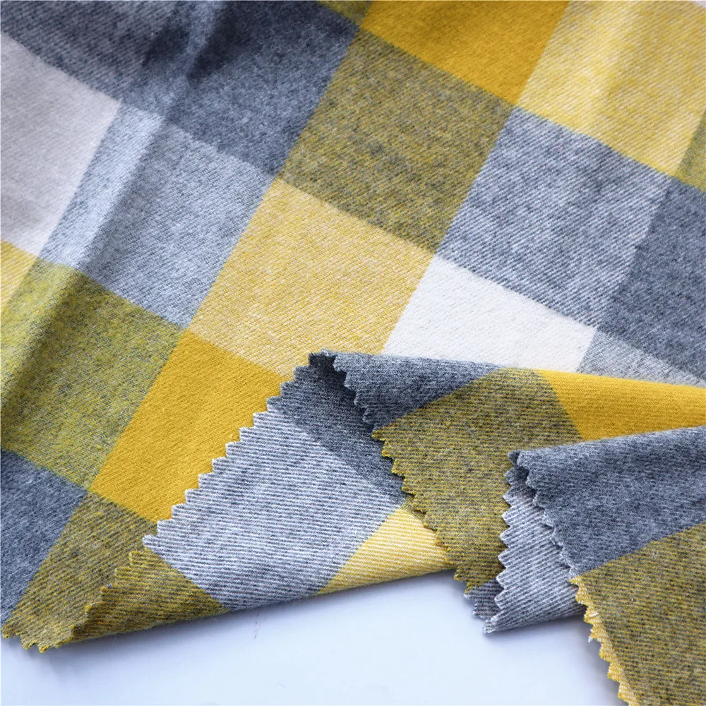wholesale cotton textile in fabric flannel fabric 100% cotton yarn dyed flannel for shirt