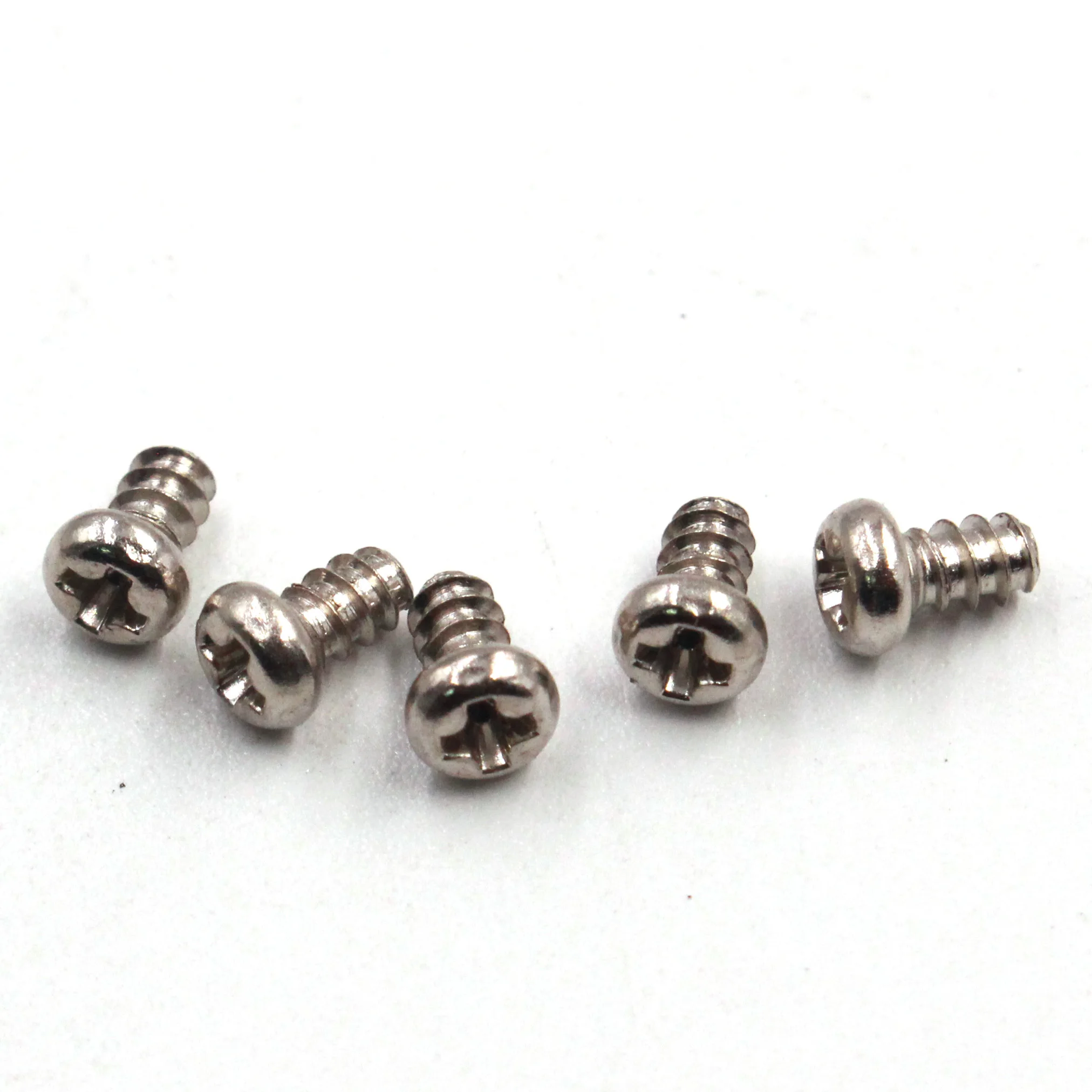 Carbon Steel Nickle PB Cross round/pan head Self Tapping Flat Tail Screw Micro plastic toy electronic screw
