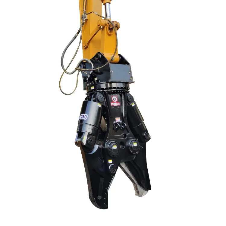 Mobile Scrap and Demolition Shear scrap metal processing bridge deconstruction and industrial demolition excavator metal shear