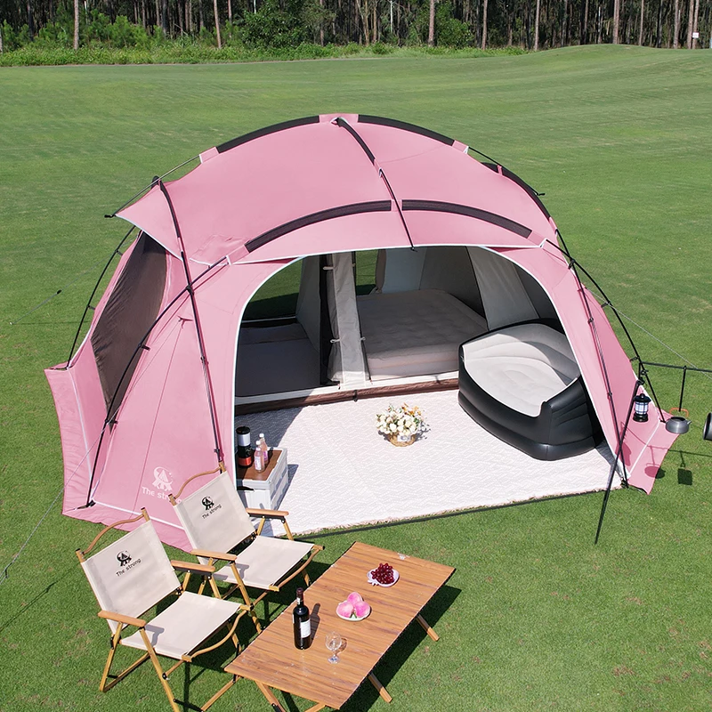 Jetshark Pink Multi Planet Splicing Outdoor Camping Activity Windproof Waterproof Luxury Portable Camping Tent