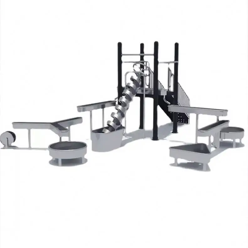 Archimedes Screw Water Pump for Educational Playgrounds and Outdoor Water Amusement in Parks and Schools