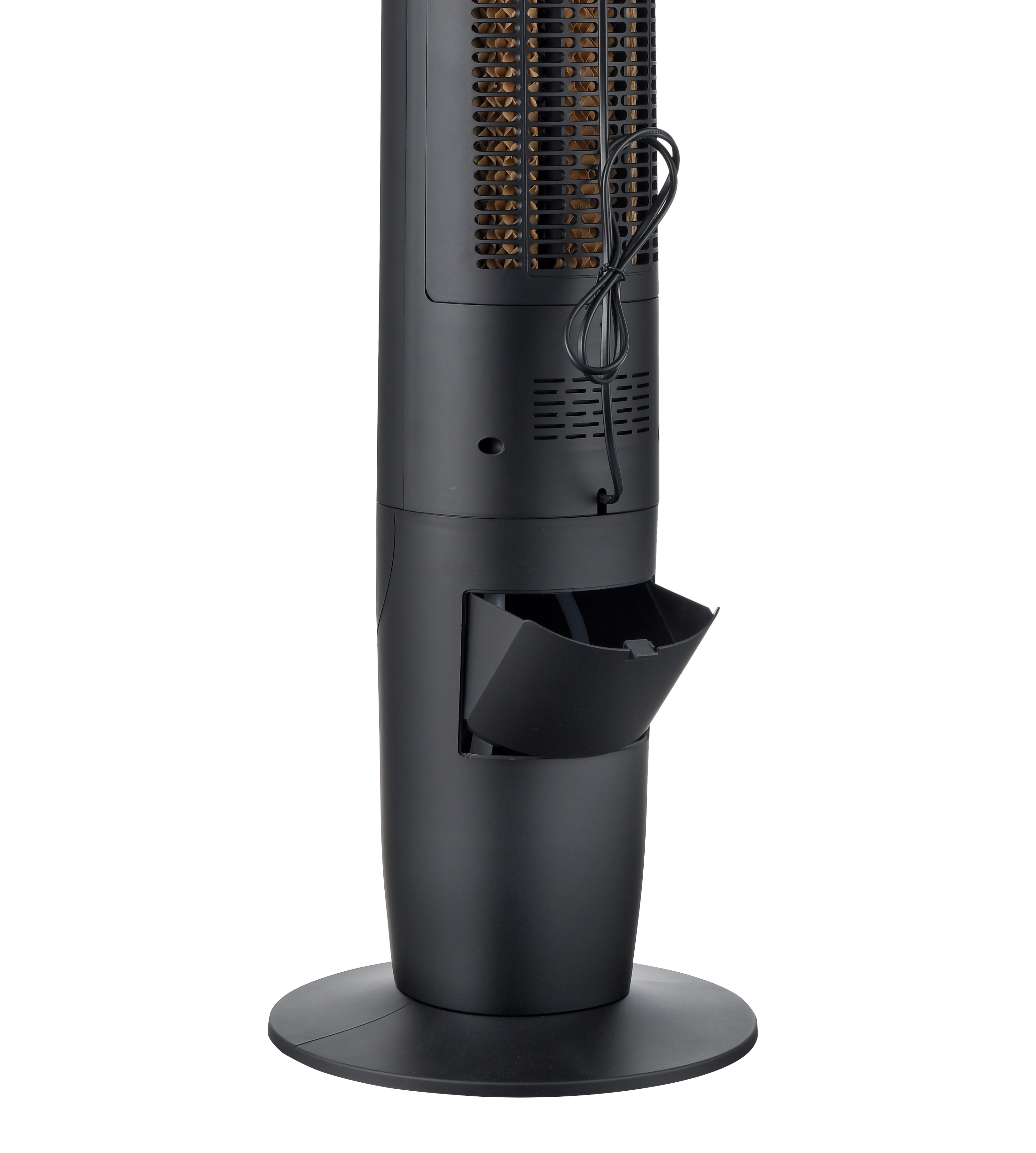 China newest floor standing fan electric 220v ac portable bladeless oscillating tower fan remote fan tower with 3L water