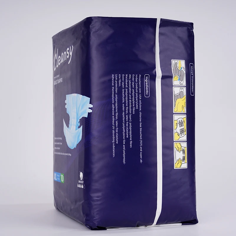 Hygiene Products Ultra Thin Magic Velcro Tape Super Care Hospital Adult Diapers Disposable For Paralyzed Patients