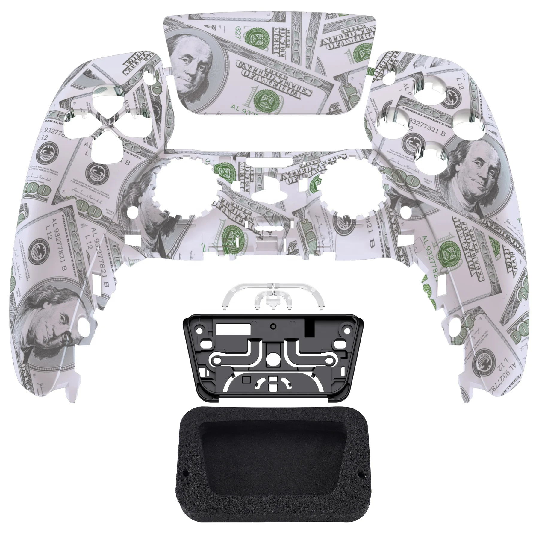 eXtremerate Replacement Skin Front Housing Shell Case Cover For PS5 Playstation5 Dualsense Controller