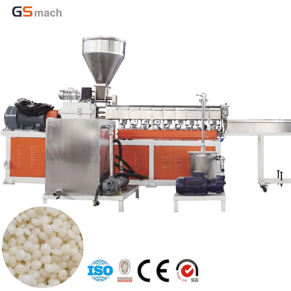 PLA biodegradable granules making machine twin screw extruder machine corn starch biodegradable granules machine