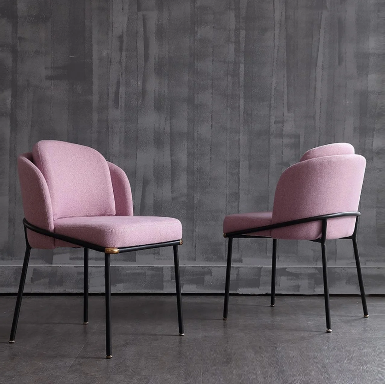
2020 American popular design luxury hotel furniture fabric leather chair 