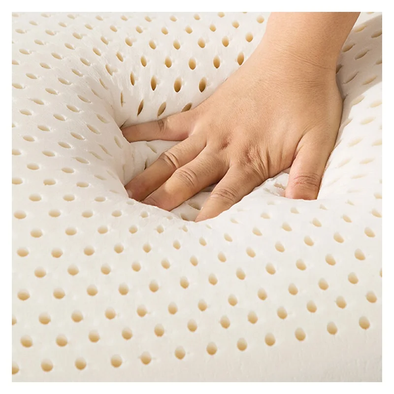Removable & Washable Cover Solid Latex Foam Pillow
