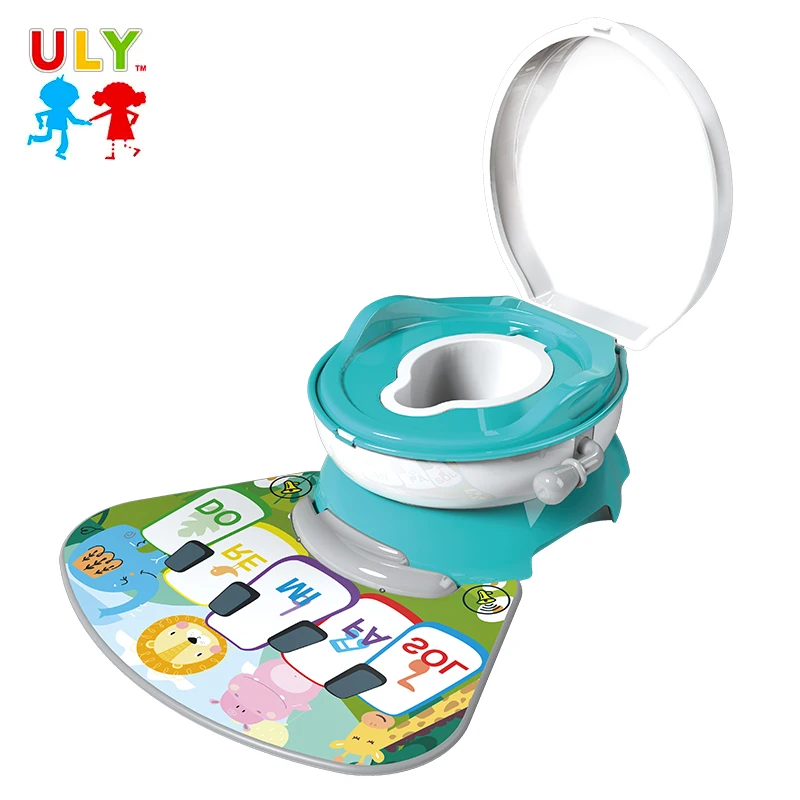 Kids Portable Eco-friendly Detachable toilet  seat child toilet kids baby potty training seat chair with Music blanket