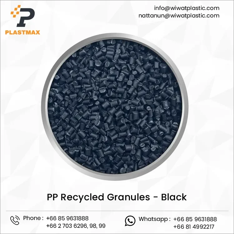 Eco Friendly Injection Grade Polypropylene PP Recycle Granule Pellets PP Plastic Raw Material for Packing Industry from Thailand